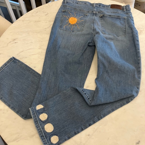Celestial Hand embroidered LRL jeans - Picture 6 of 9